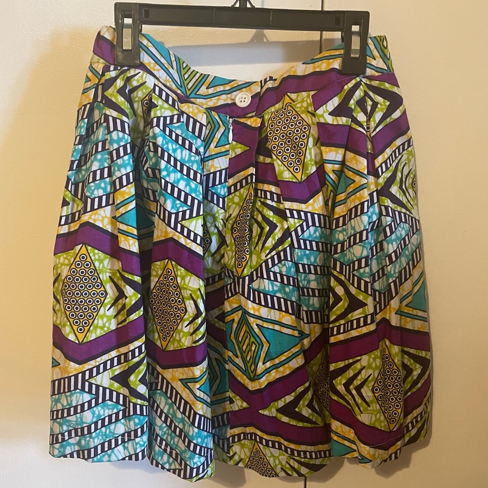 Bella Ankara Print Mini Skirt by Anisah by Tabia Charles in Medium